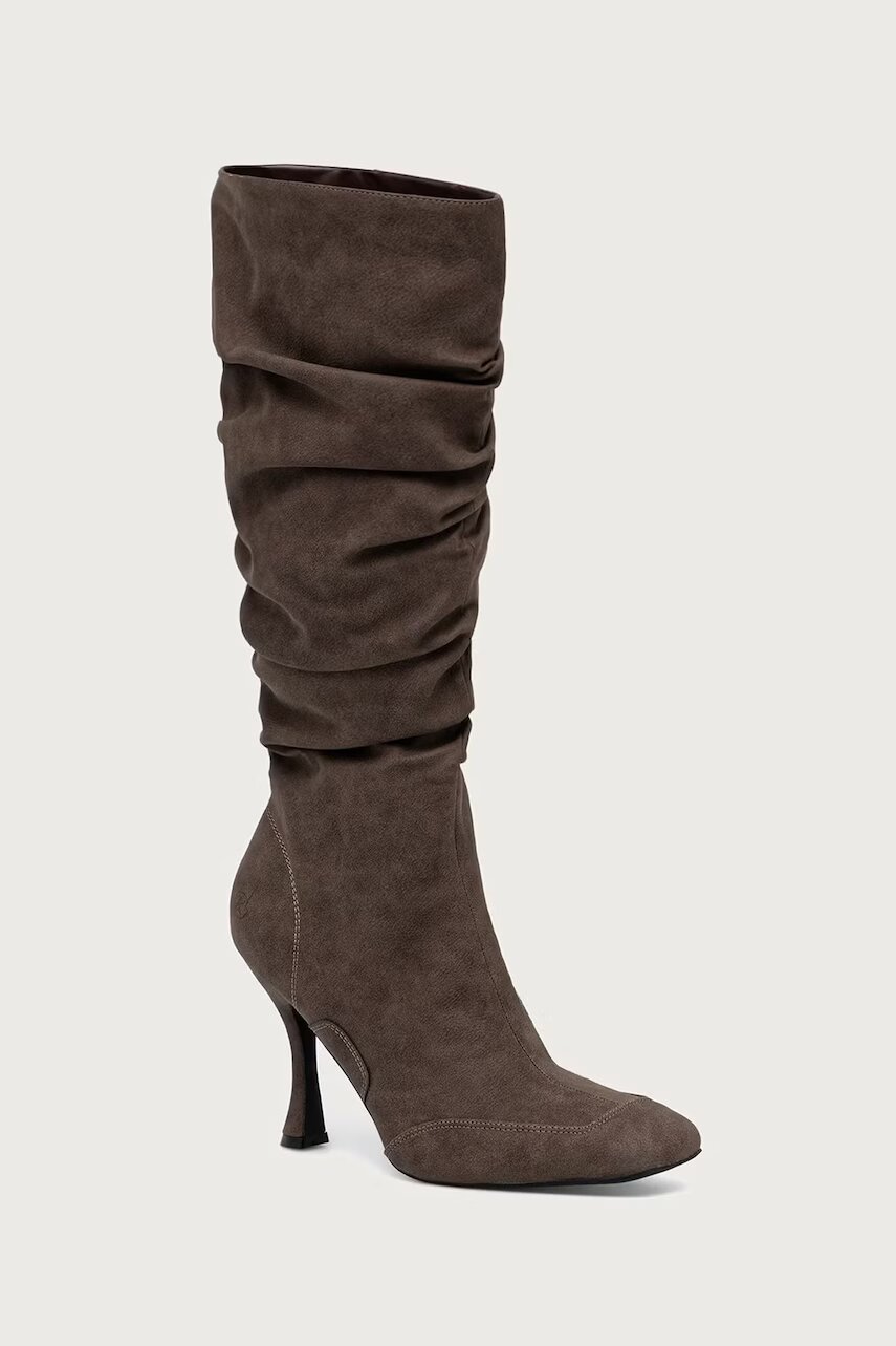 Koi Footwear cizme cu toc înalt pentru femei Odyssey Padded Curve Heel Boots