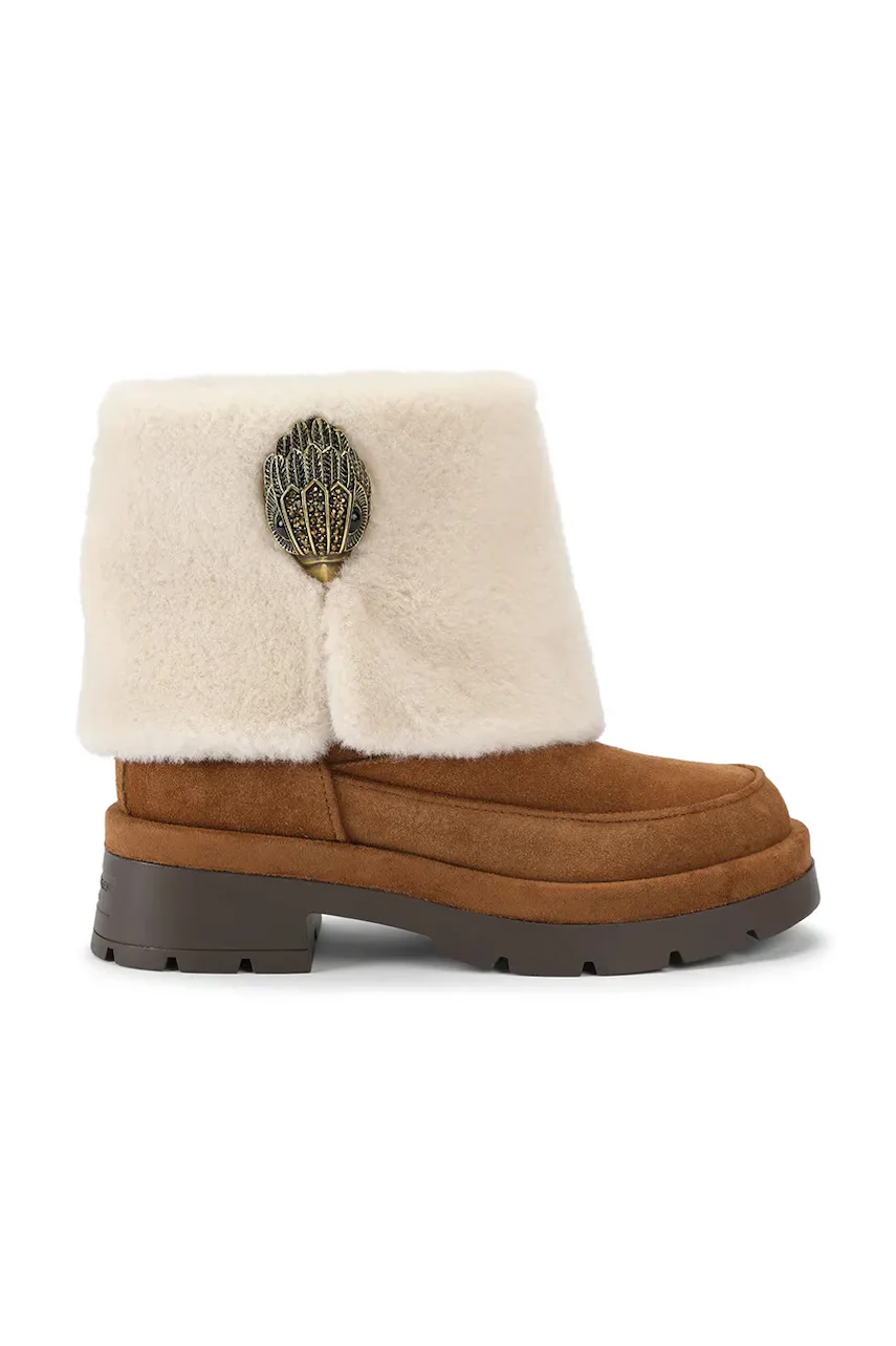 Kurt Geiger London botine pentru femei din piele întoarsă Blighty Cozy Ankle Boot