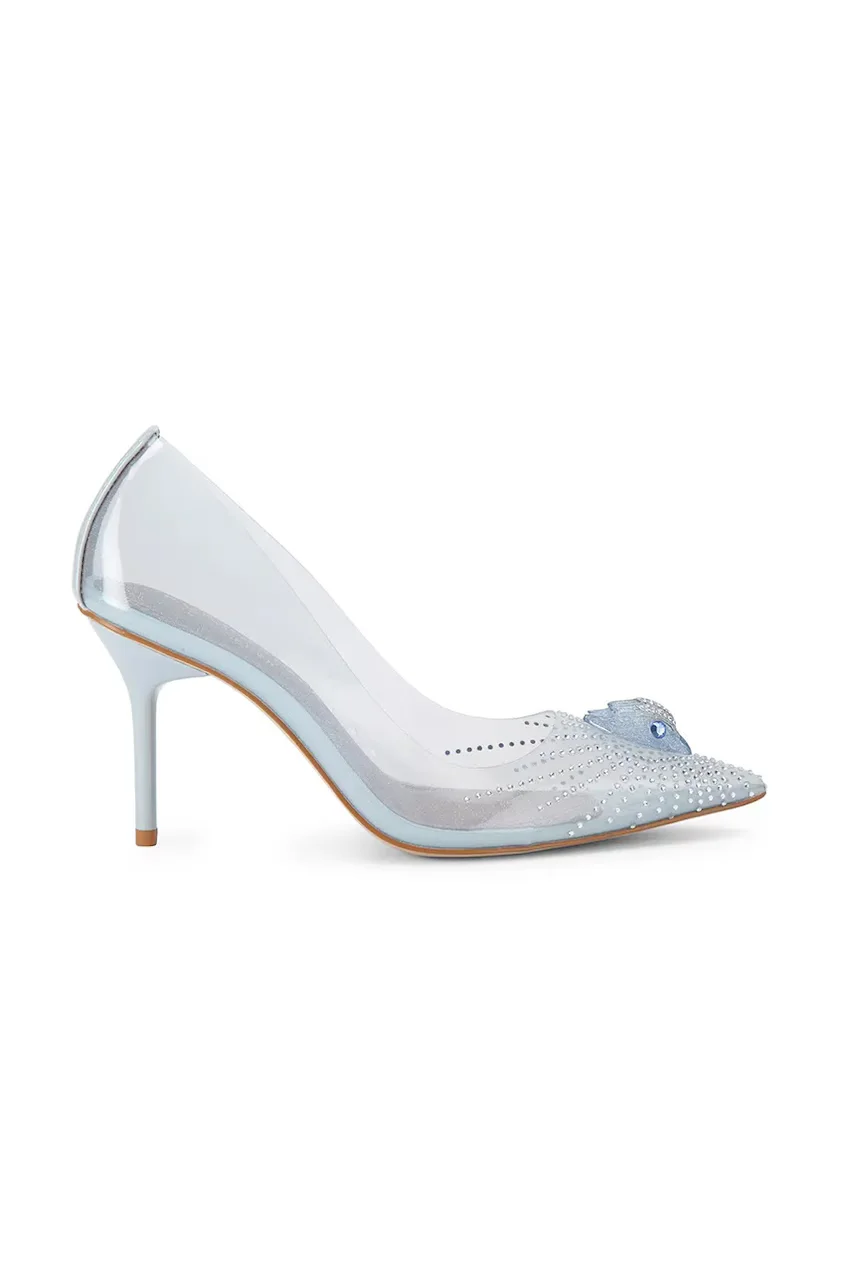 Kurt Geiger London pantofi cu toc stiletto Eagle Vinyl Court Pale Blue