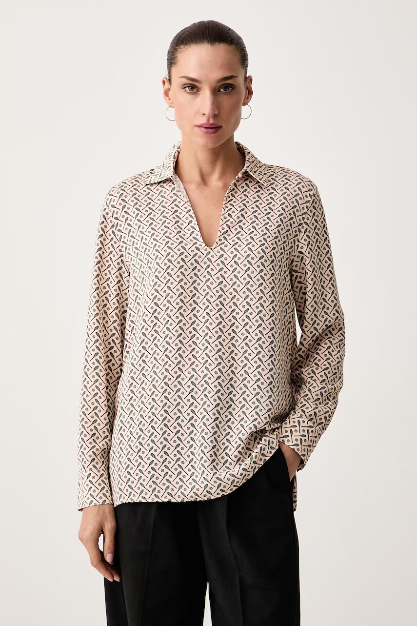 Lacoste bluză tip cămașă pentru femei