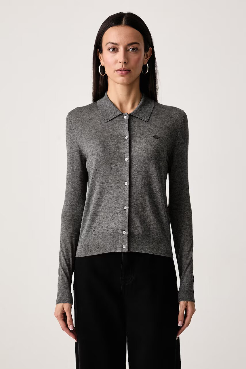 Lacoste cardigan pentru femei cu amestec de cașmir