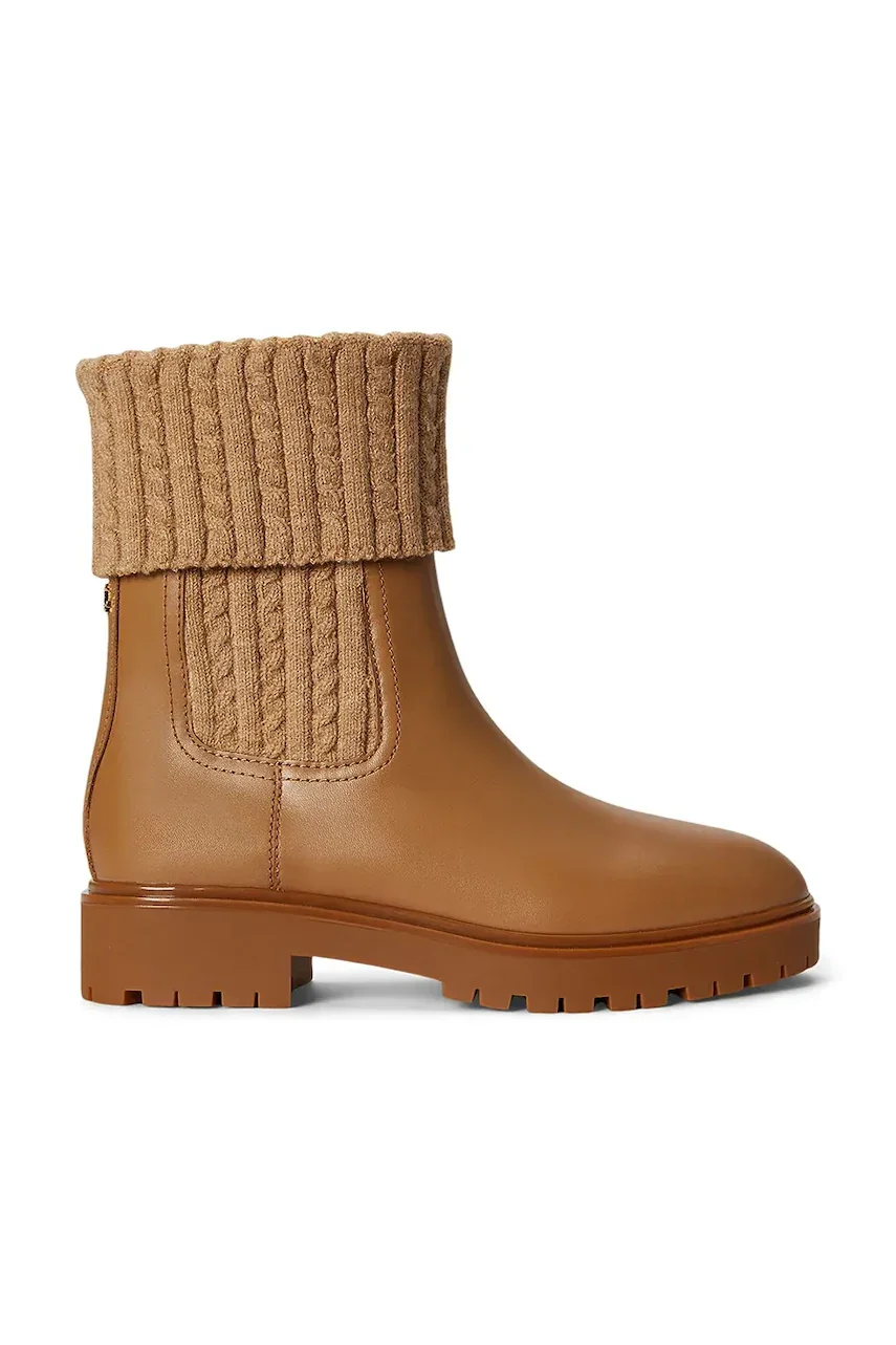 Lauren Ralph Lauren botine pentru femei din piele Allyson Cbl