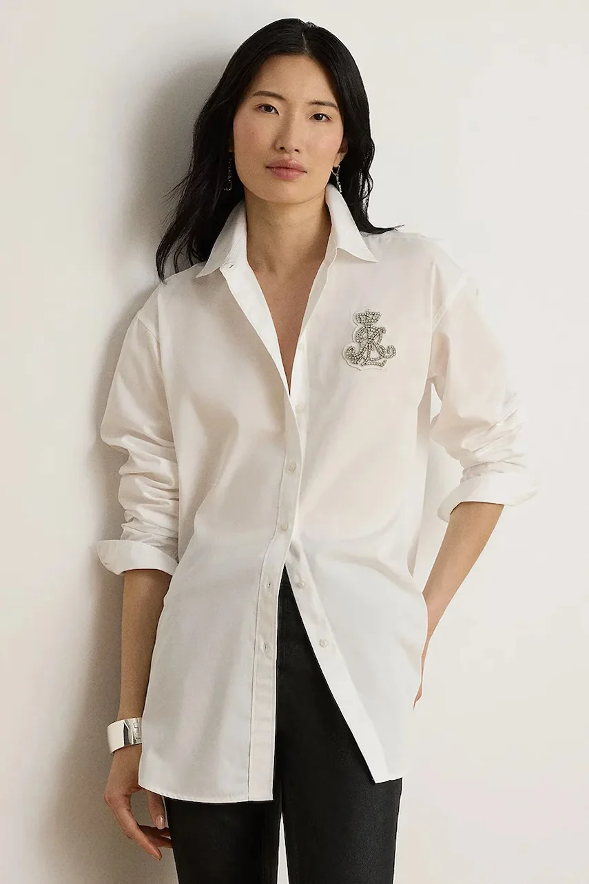 Lauren Ralph Lauren cămașă pentru femei din bumbac