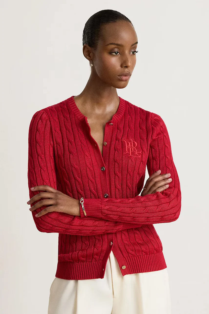 Lauren Ralph Lauren cardigan pentru femei cu bumbac