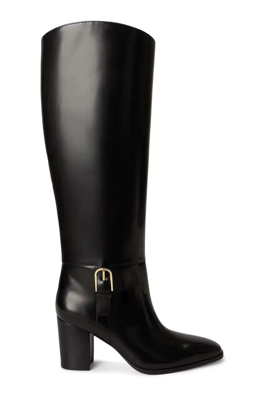 Lauren Ralph Lauren cizme pentru femei din piele Rlyn Bk T Hl