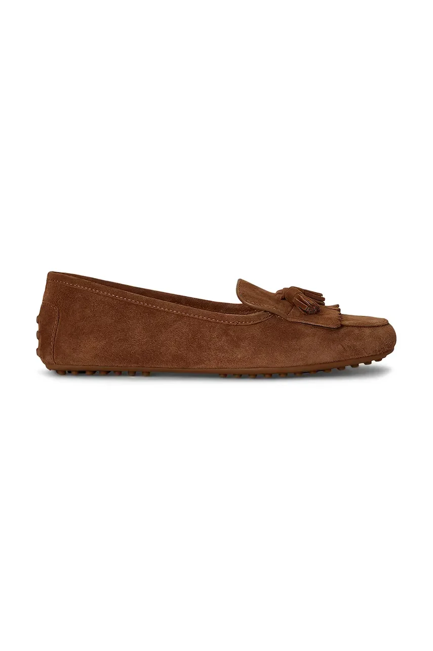 Lauren Ralph Lauren mocasini pentru femei din piele întoarsă Tayte Klt