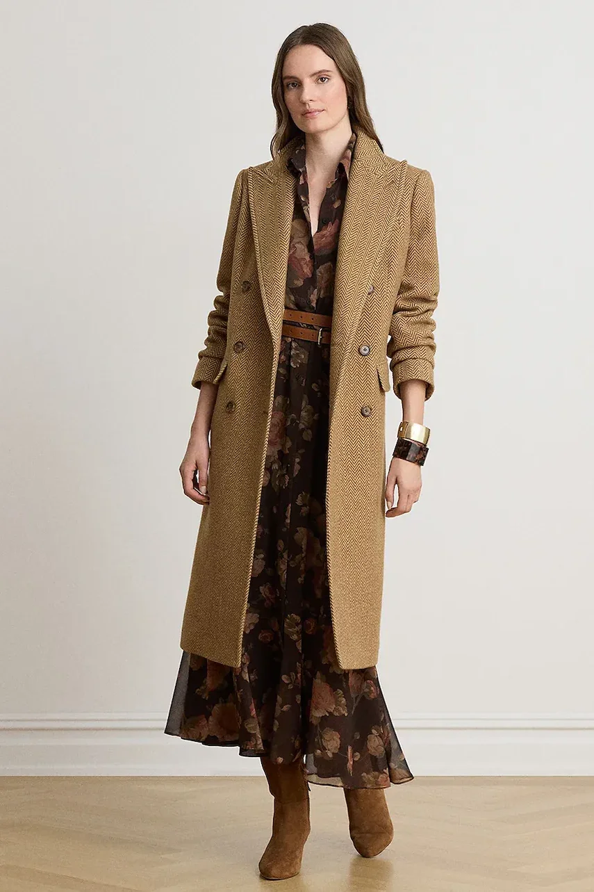 Lauren Ralph Lauren palton pentru femei cu lână
