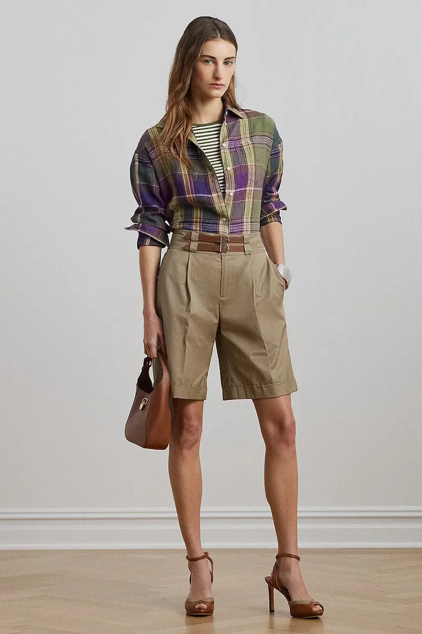 Lauren Ralph Lauren pantaloni scurți din bumbac