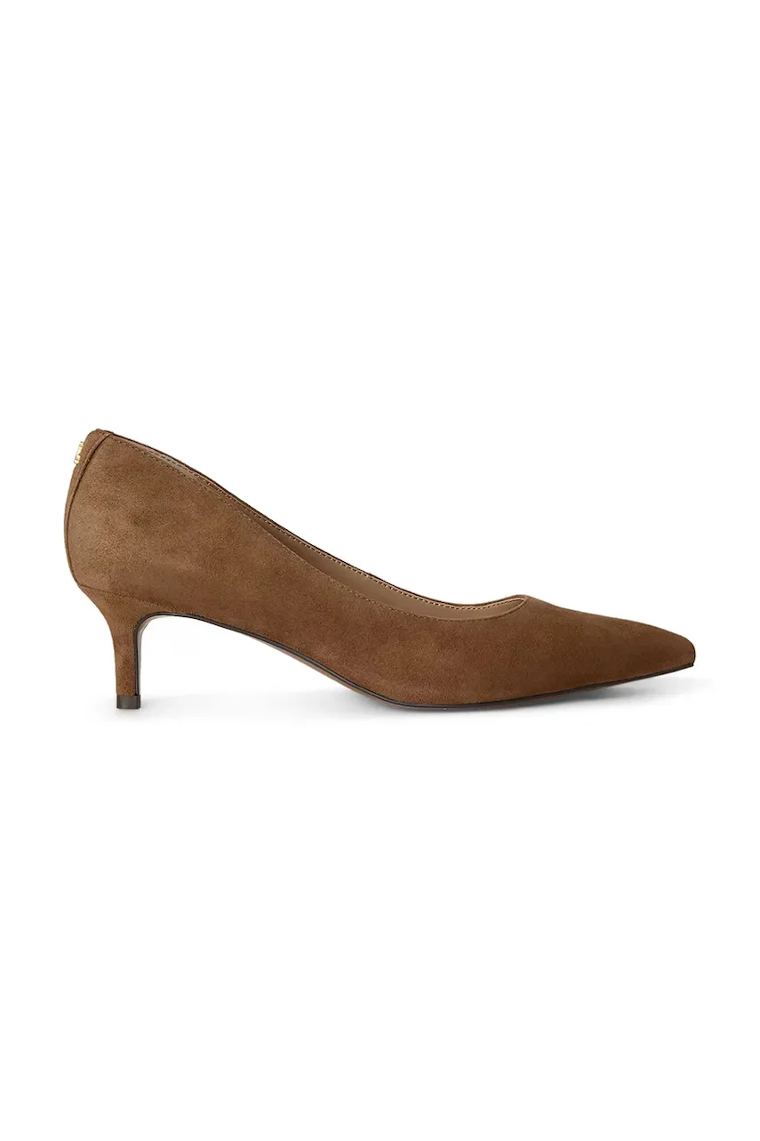 Lauren Ralph Lauren pantofi cu toc stiletto din piele întoarsă Adrienne