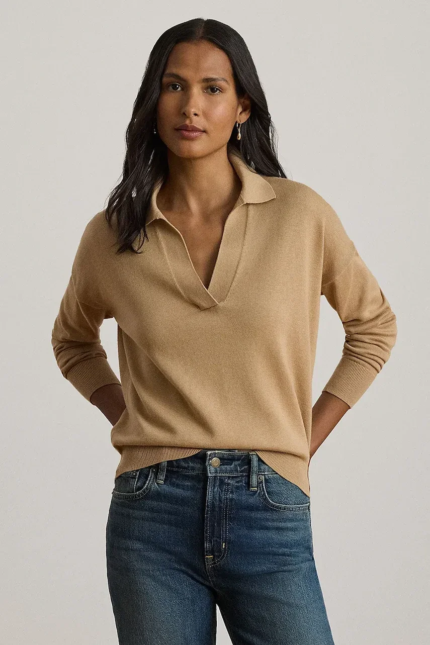 Lauren Ralph Lauren pulover pentru femei cu bumbac