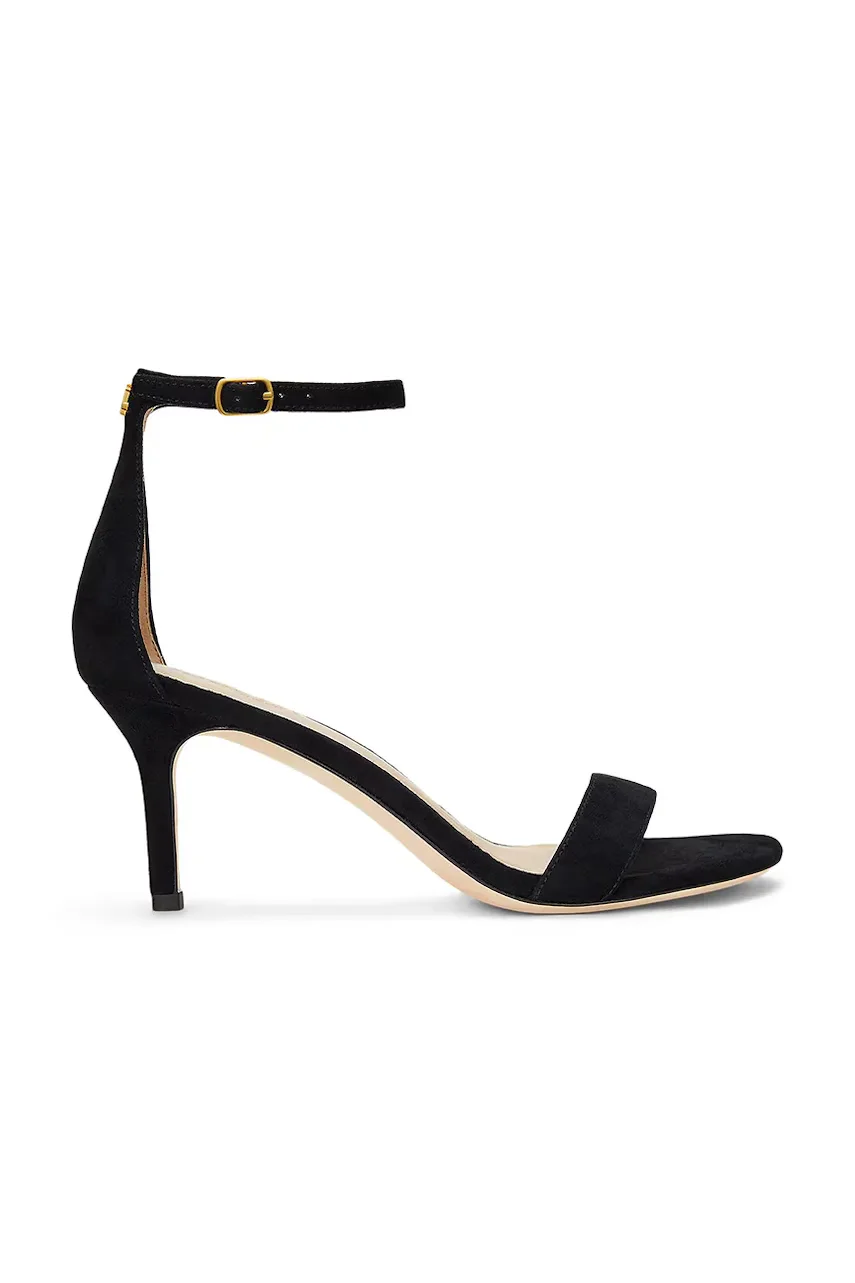 Lauren Ralph Lauren sandale din piele întoarsă Allie Mid