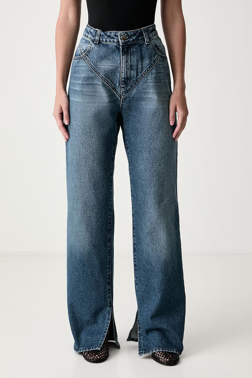 Le Privé blugi straight pentru femei DEMI JEANS BLEU