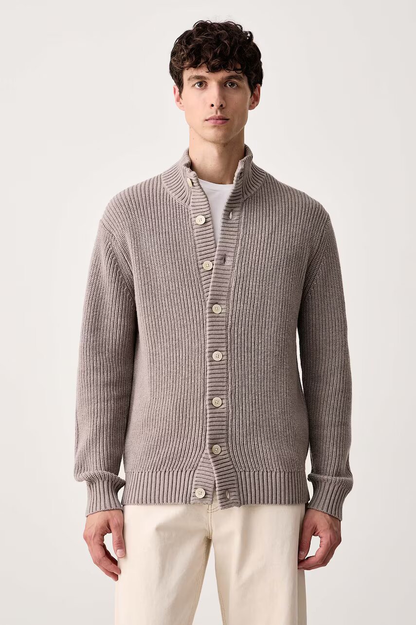 Lindbergh cardigan pentru bărbați cu lână