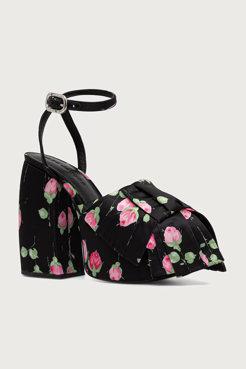 MARC JACOBS sandale cu toc THE BOW PLATFORM HEEL