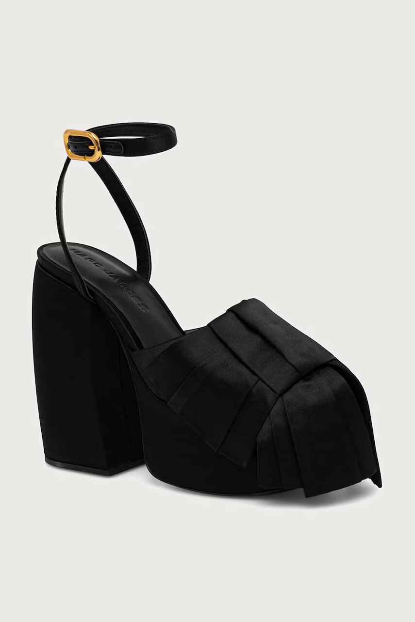 MARC JACOBS sandale cu toc THE BOW PLATFORM HEEL