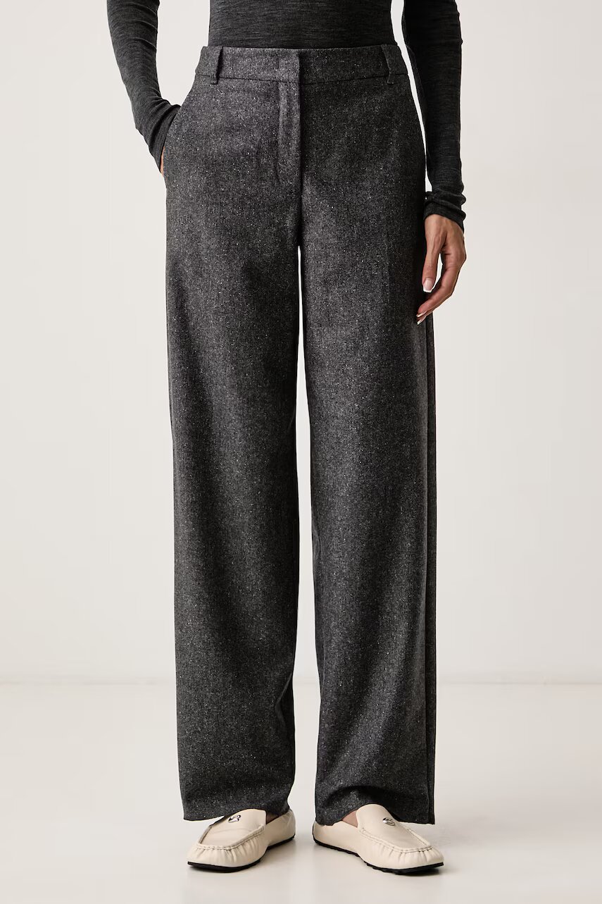 Marella pantaloni de costum pentru femei cu lână MLLPOGGIO