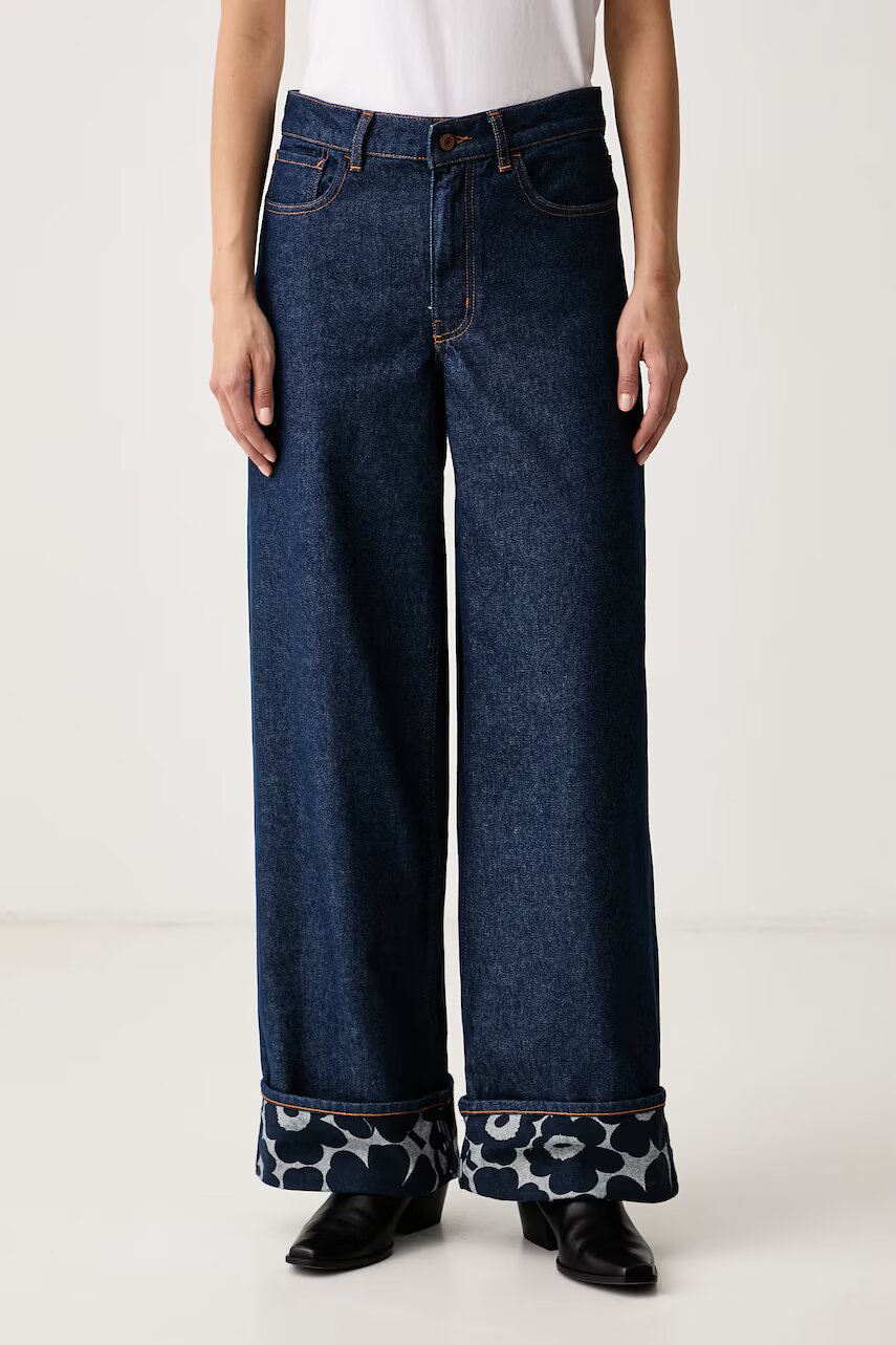 Marimekko blugi wide leg pentru femei
