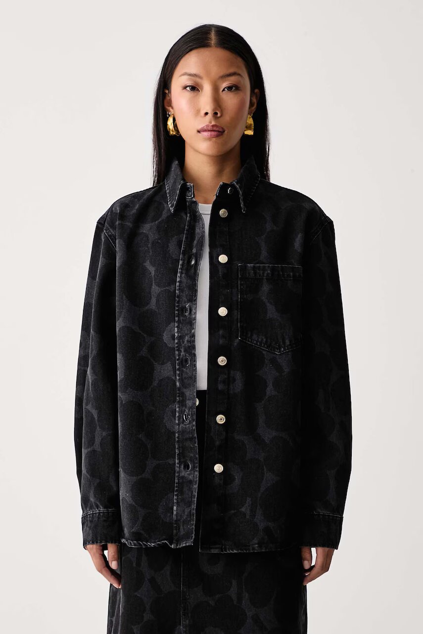 Marimekko cămașă pentru femei din denim