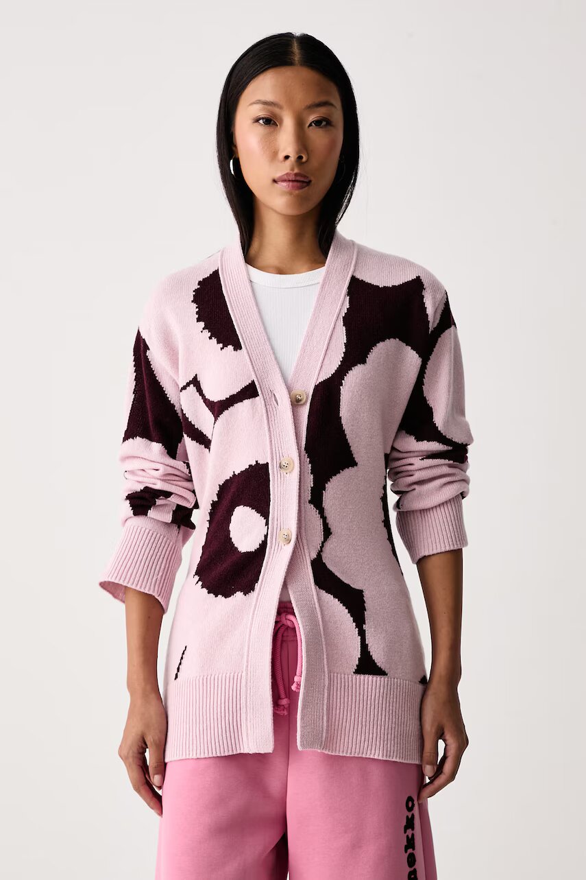 Marimekko cardigan pentru femei din lână
