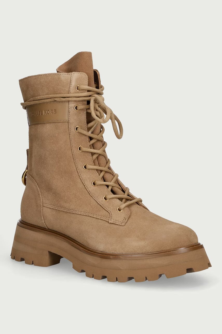 MICHAEL Michael Kors bocanci pentru femei din piele întoarsă Caleb Lug Bootie