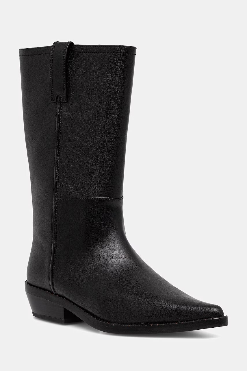 MICHAEL Michael Kors botine pentru femei din piele Farren Flat Boot