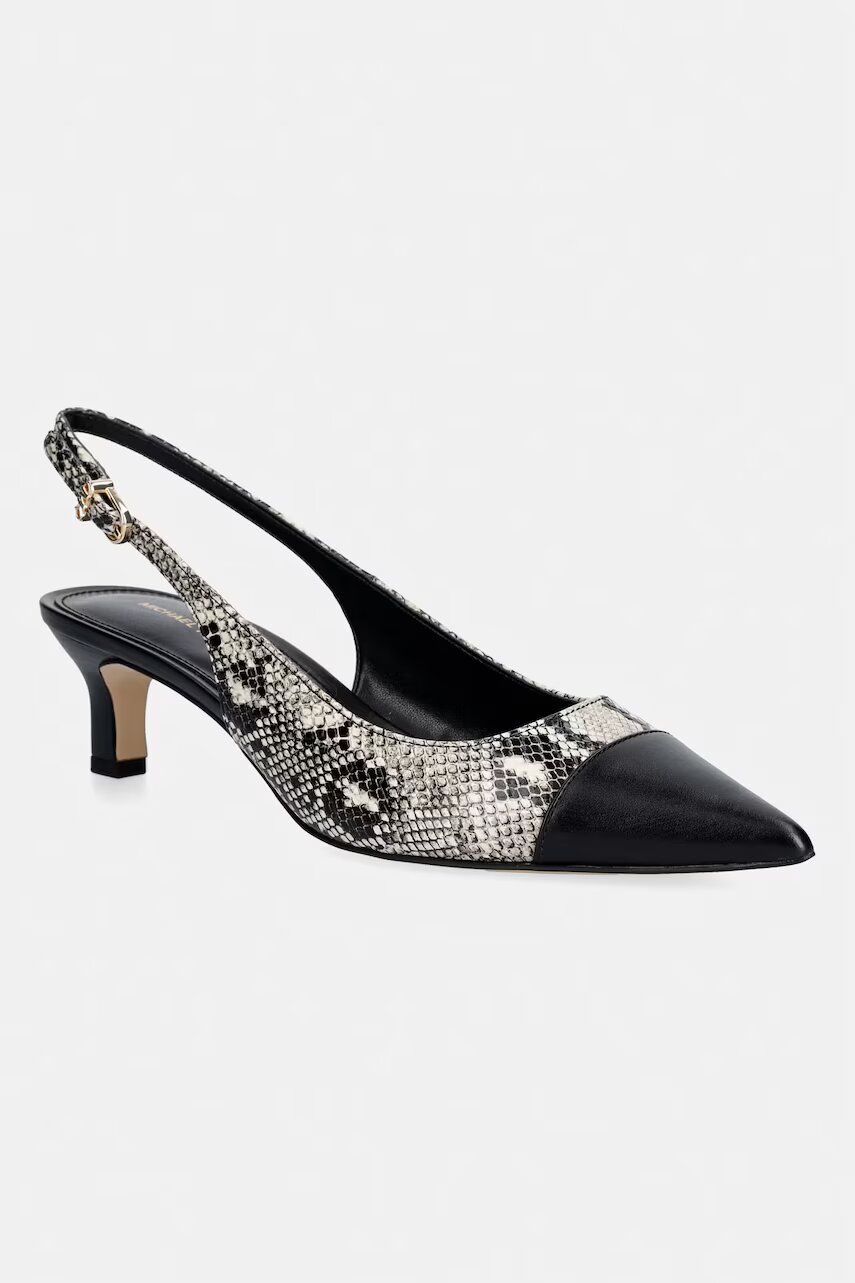 MICHAEL Michael Kors pantofi cu toc stiletto din piele Amara Toe Cap Sling Pump