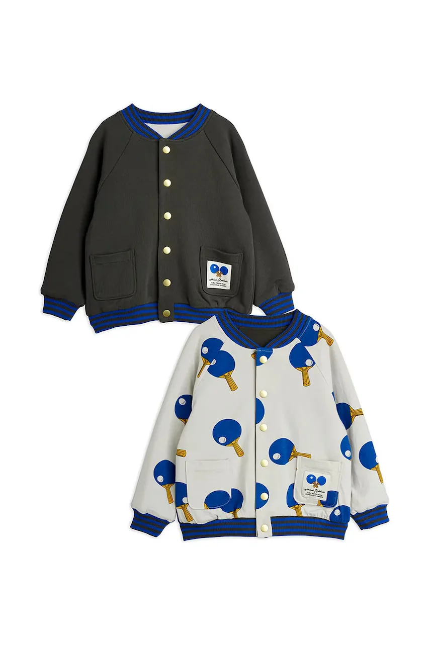 Mini Rodini cardigan pentru copii din bumbac Table tennis