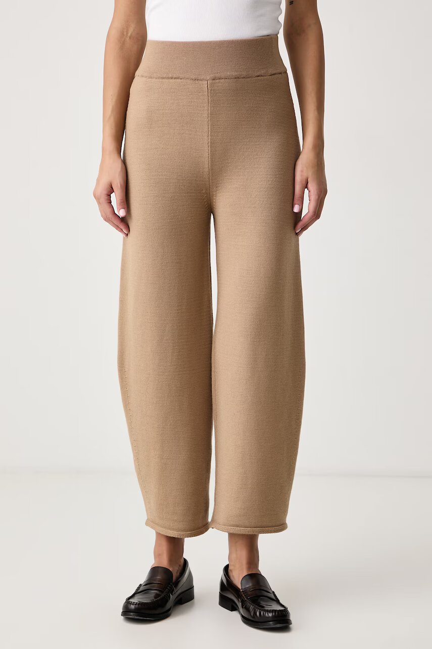 MM by Max Mara pantaloni pentru femei din lână MMLOBOLI