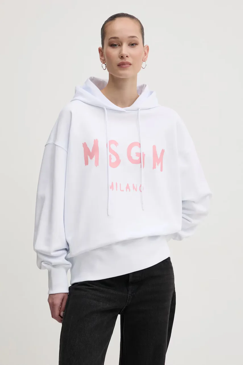 MSGM hanorac cu glugă pentru femei din bumbac