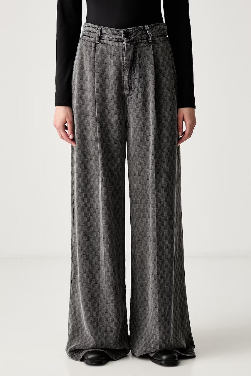 MUNTHE blugi wide leg pentru femei RONAN