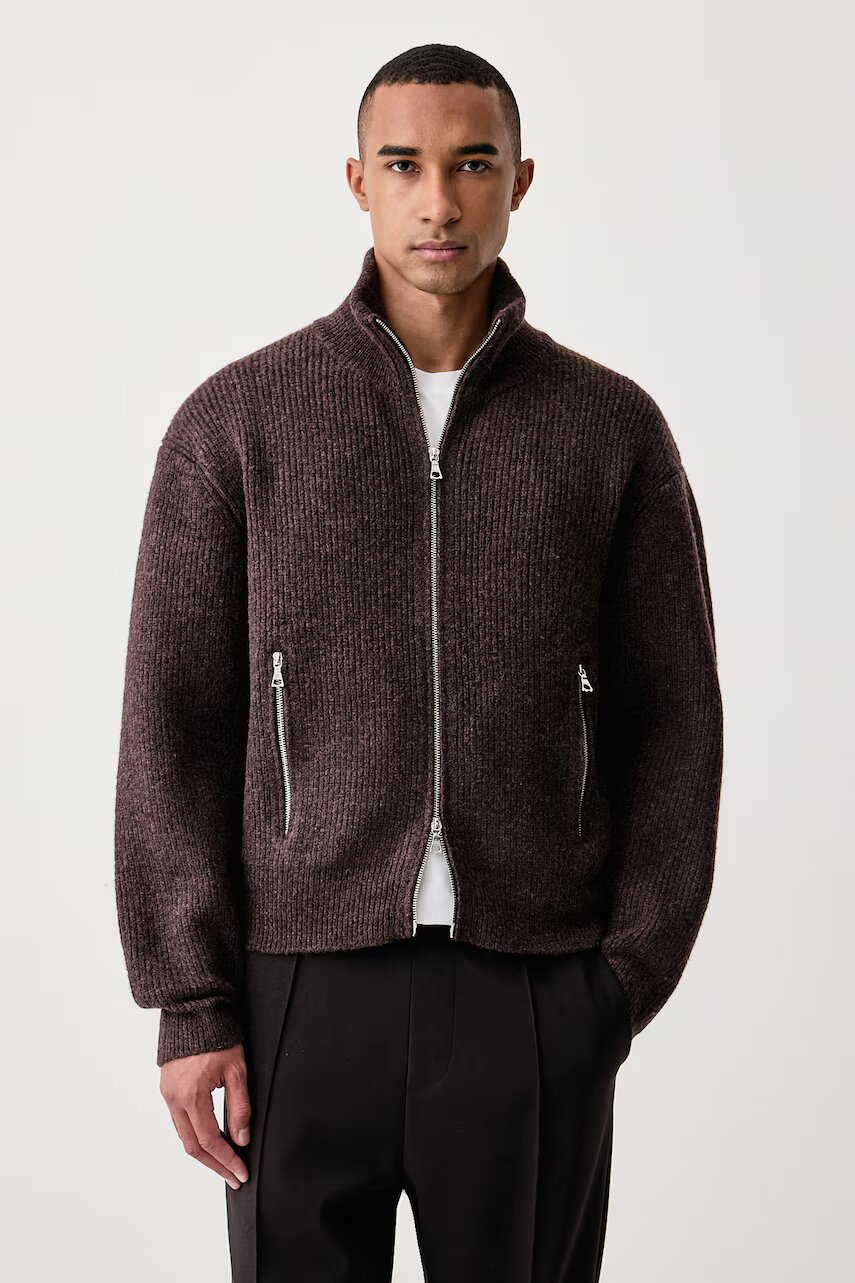 Officine Generale cardigan pentru bărbați cu lână FLORYS