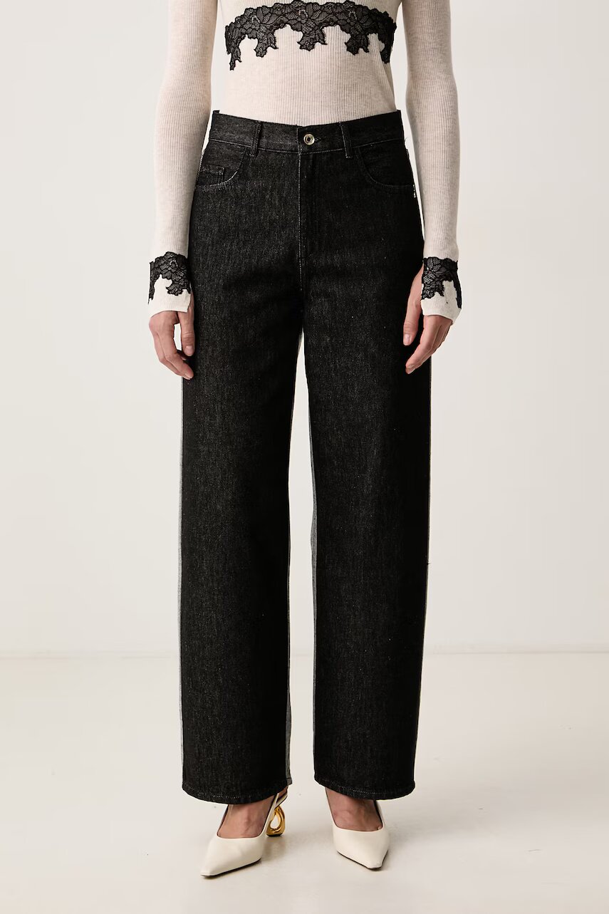 Patrizia Pepe blugi wide leg pentru femei