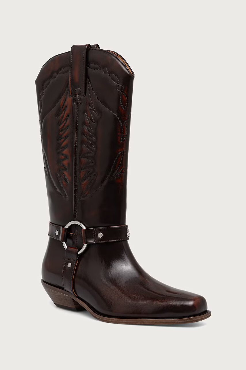 Patrizia Pepe cizme cowboy pentru femei din piele