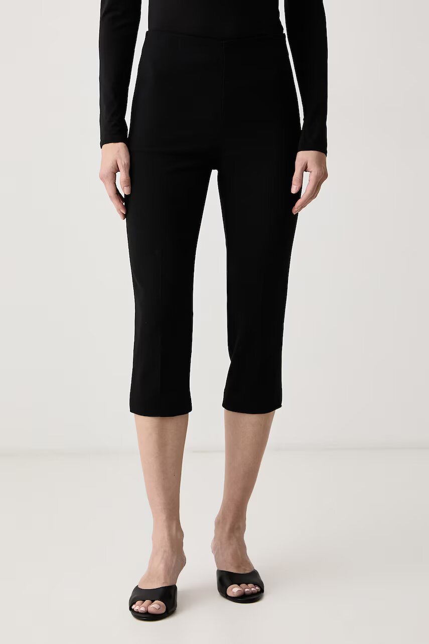 Patrizia Pepe pantaloni capri pentru femei cu acetat