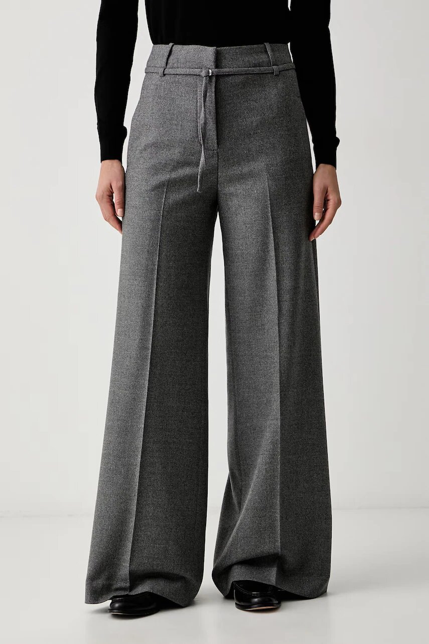 Paul & Shark pantaloni de costum pentru femei cu lână