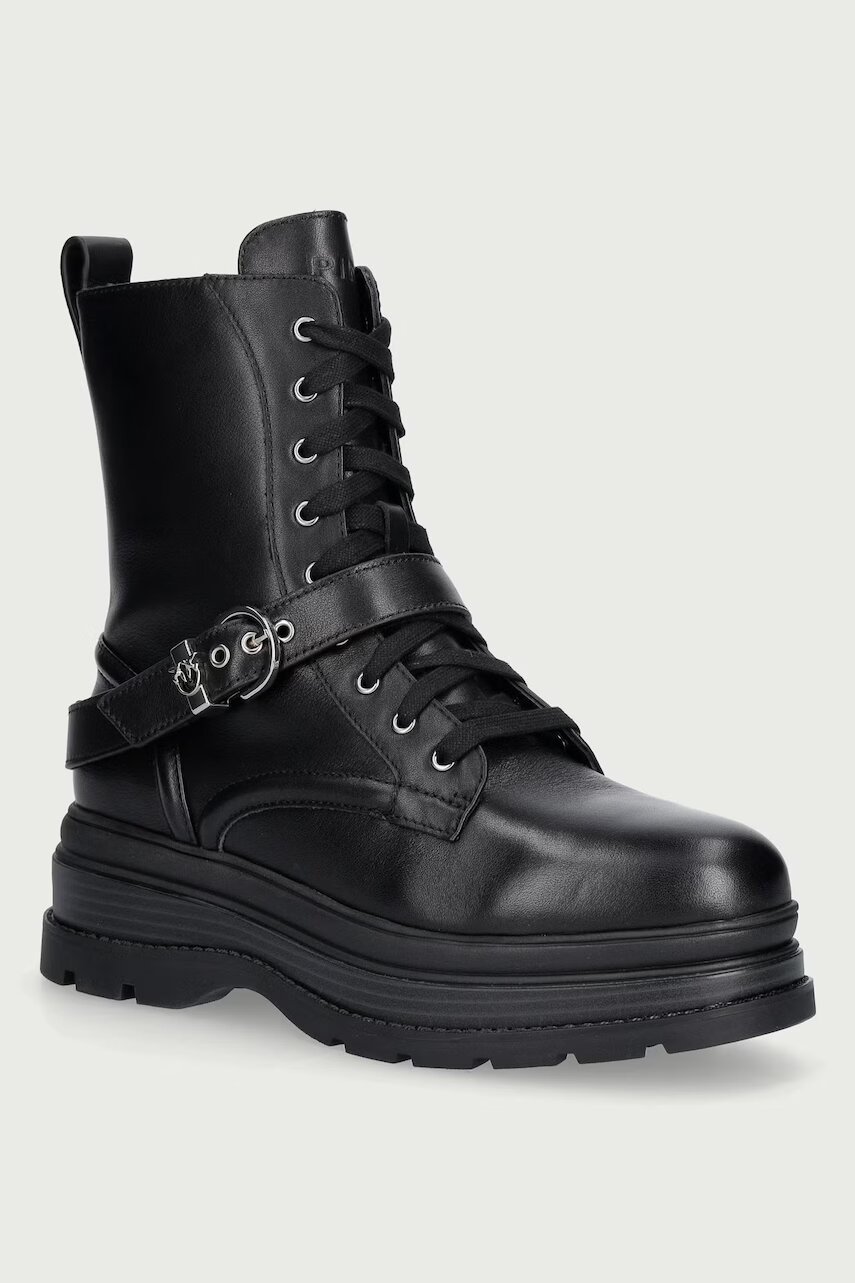 Pinko botine cu platformă pentru femei din piele Eva 04