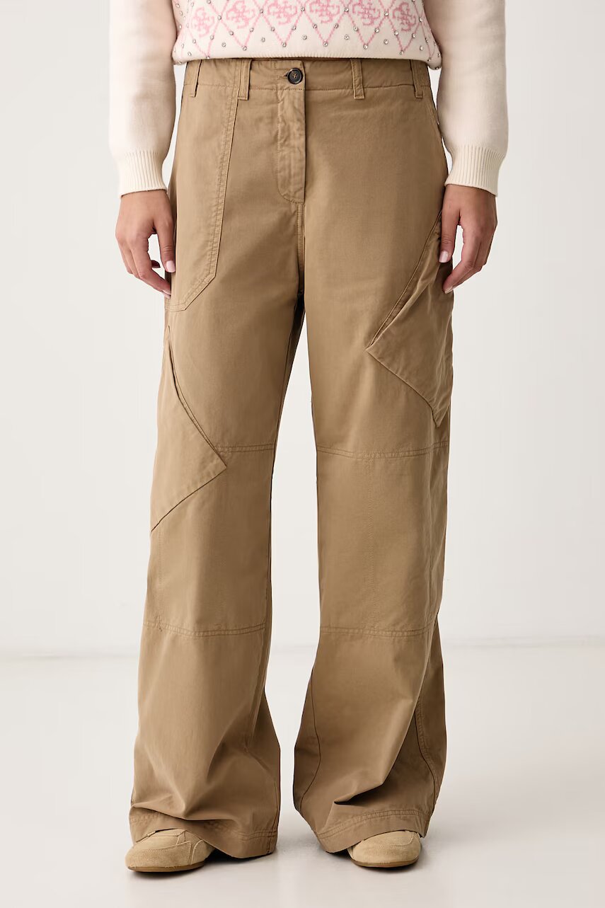 Pinko pantaloni cargo pentru femei din bumbac