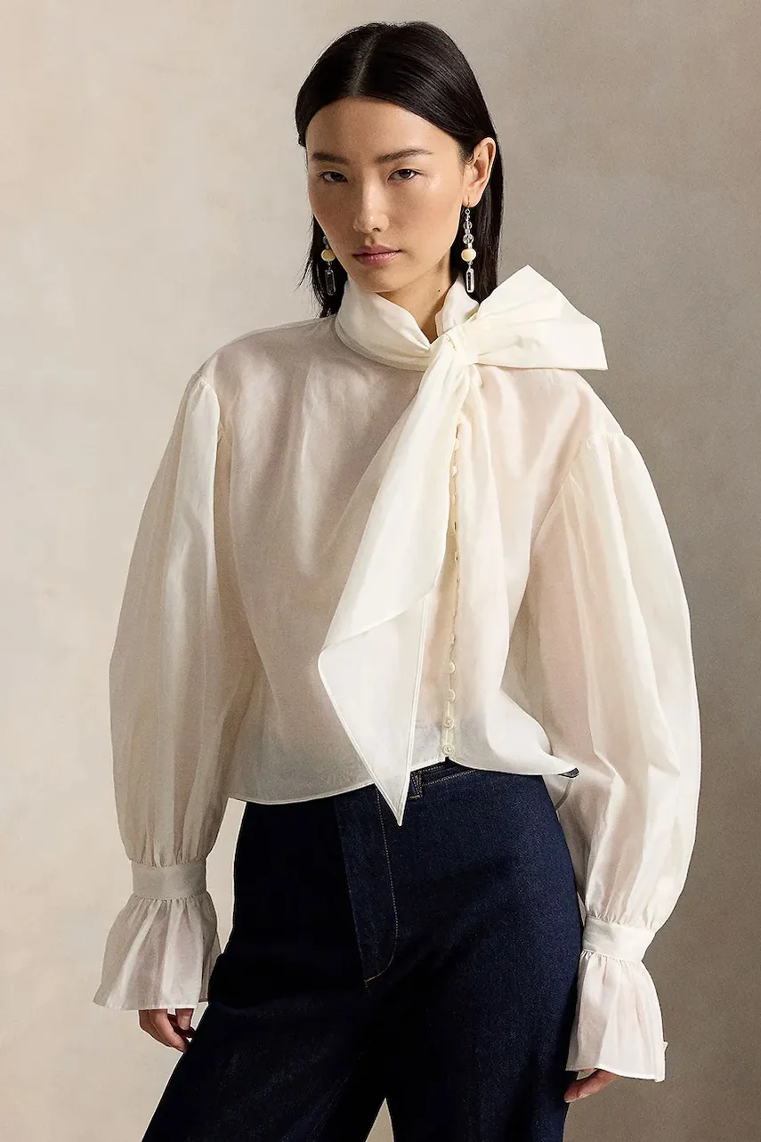 Polo Ralph Lauren cămașă pentru femei cu amestec de cașmir