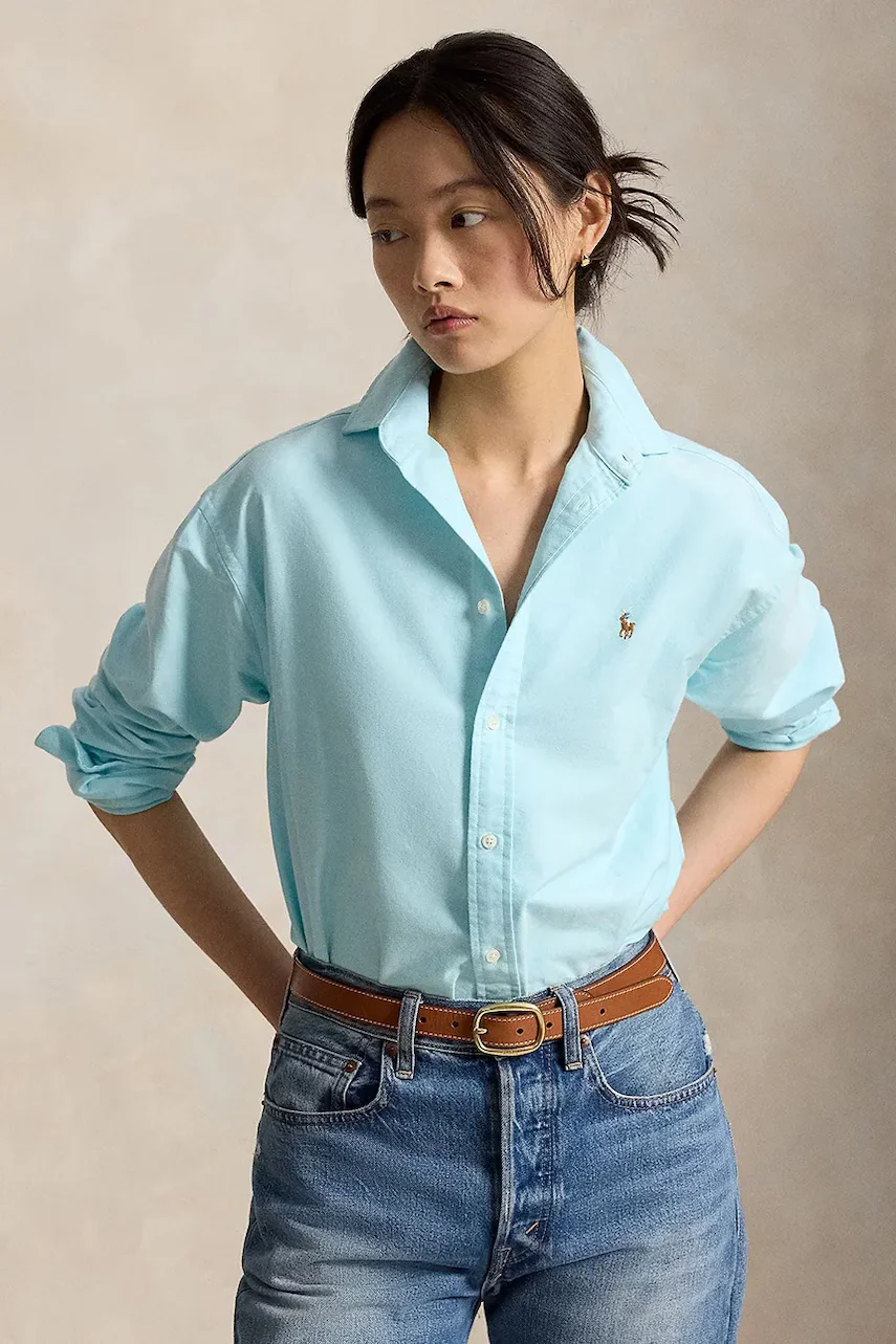 Polo Ralph Lauren cămașă pentru femei din bumbac