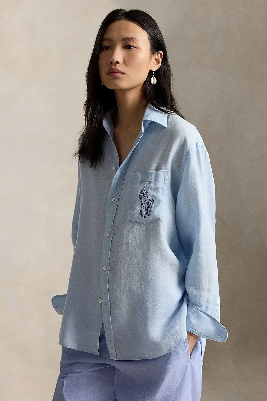 Polo Ralph Lauren cămașă pentru femei din in