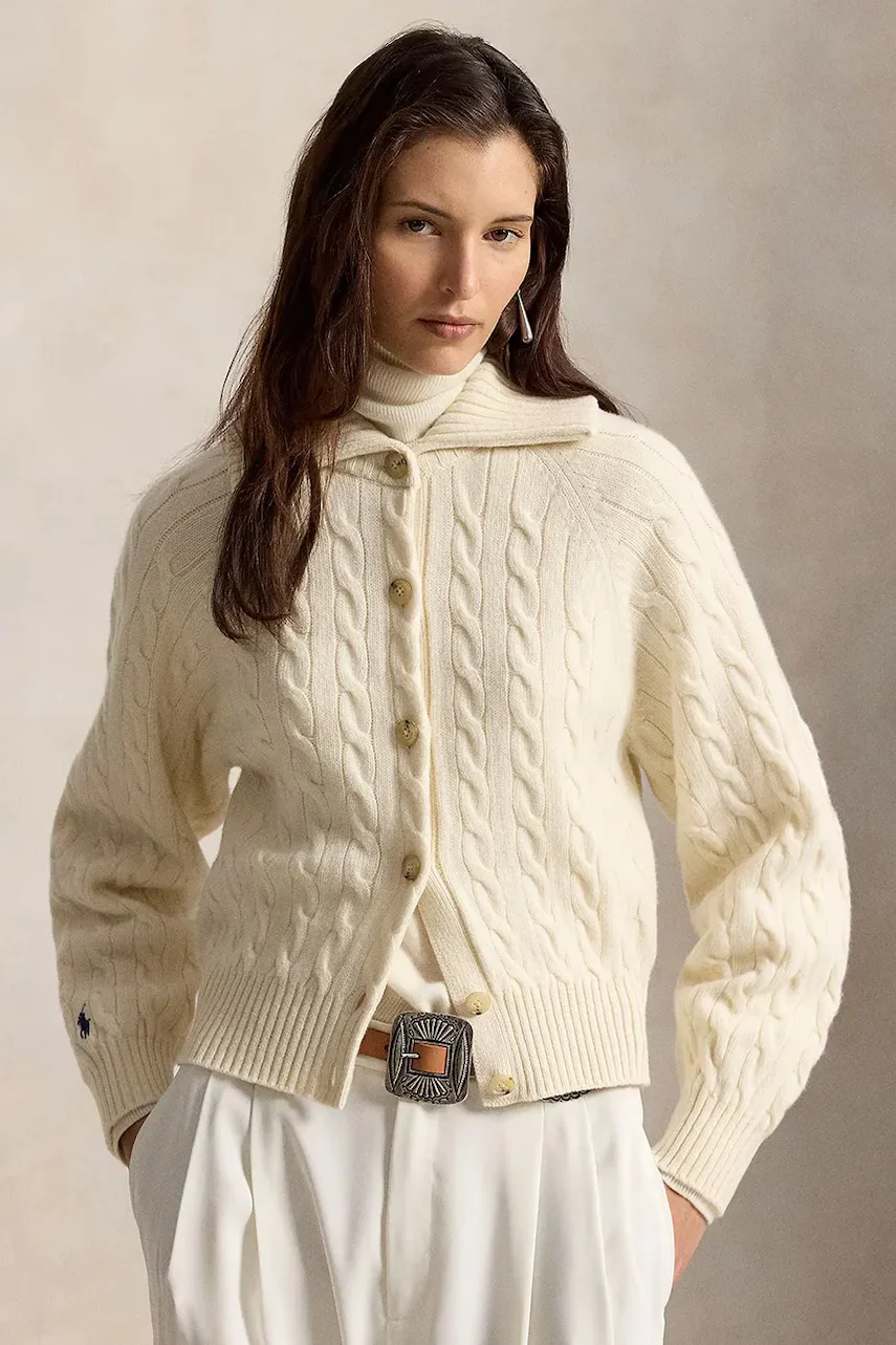 Polo Ralph Lauren cardigan pentru femei din lână