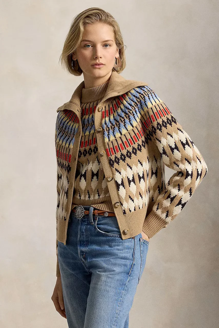 Polo Ralph Lauren cardigan pentru femei din lână