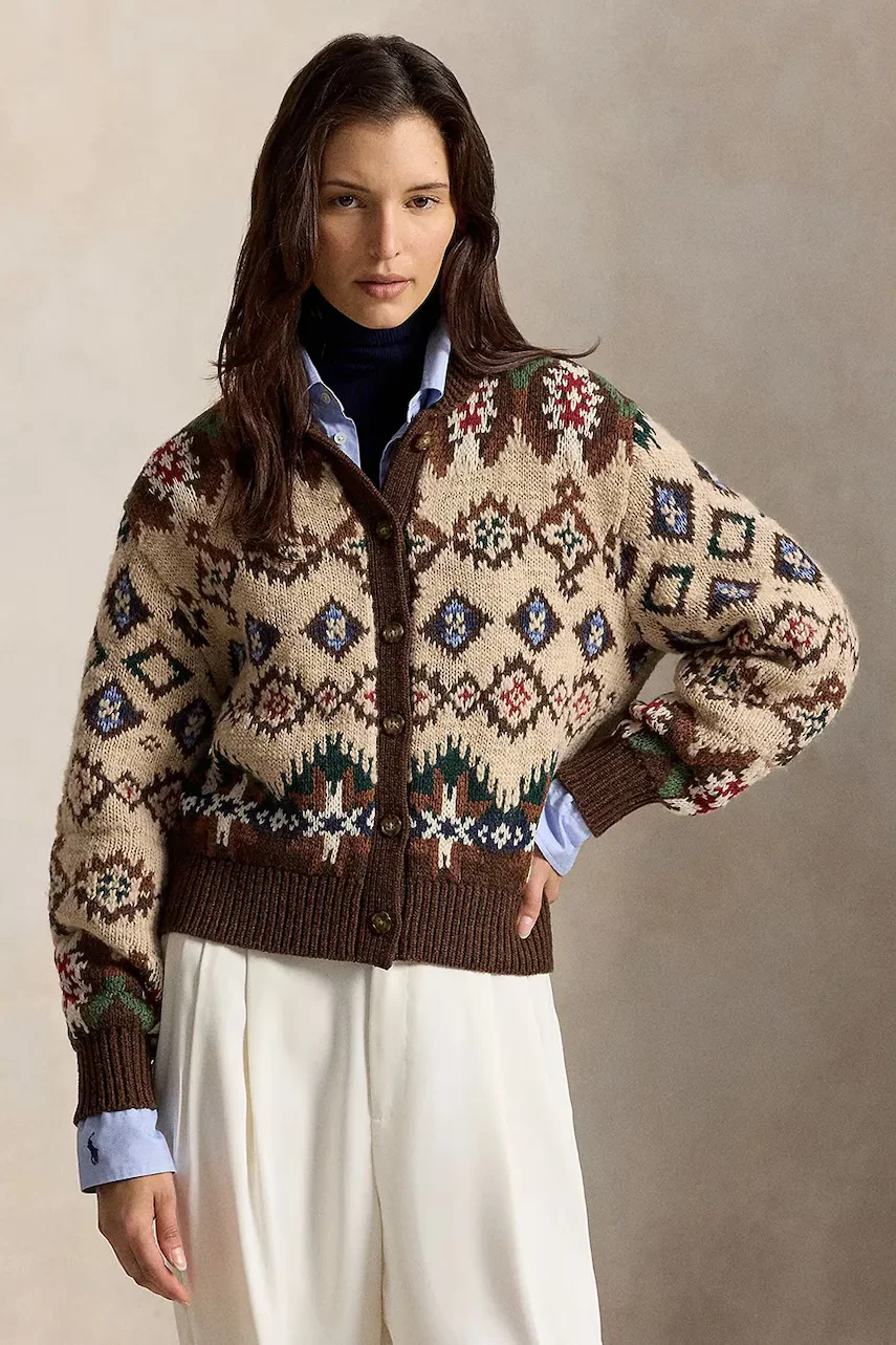 Polo Ralph Lauren cardigan pentru femei din lână