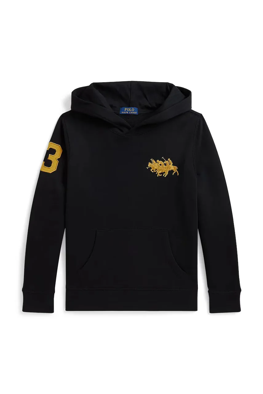 Polo Ralph Lauren hanorac cu glugă pentru copii cu bumbac
