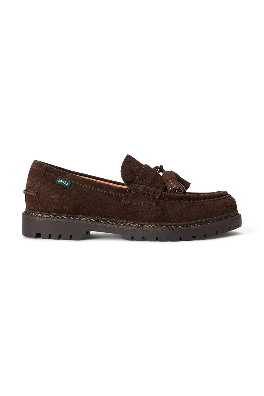 Polo Ralph Lauren mocasini pentru bărbați din piele întoarsă Jett Tas Pny