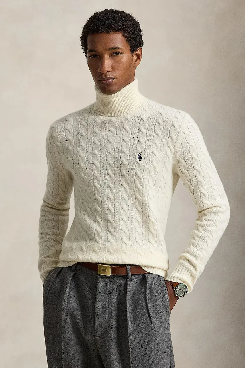 Polo Ralph Lauren pulover cu guler înalt bărbătesc din lână