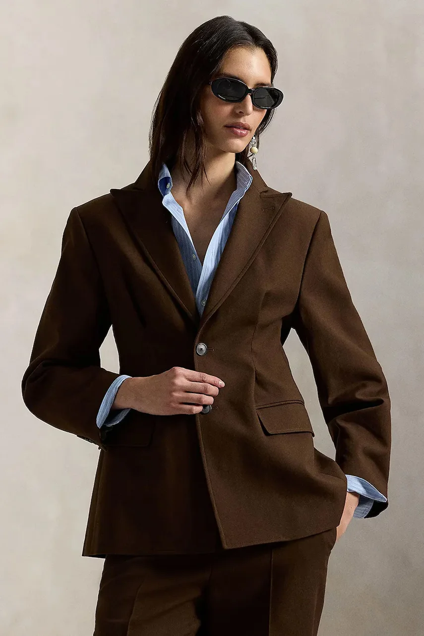 Polo Ralph Lauren sacou pentru femei cu amestec de lână
