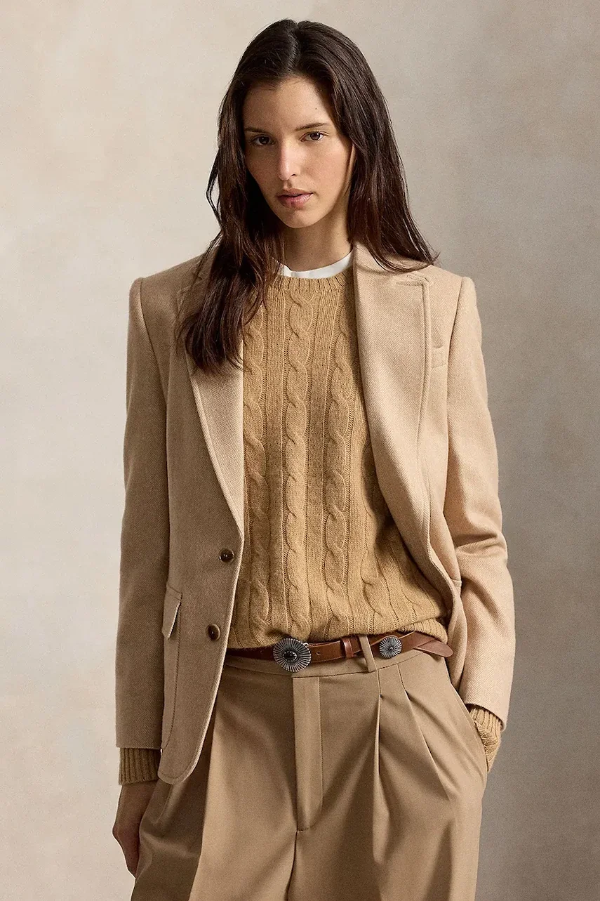 Polo Ralph Lauren sacou pentru femei cu lână