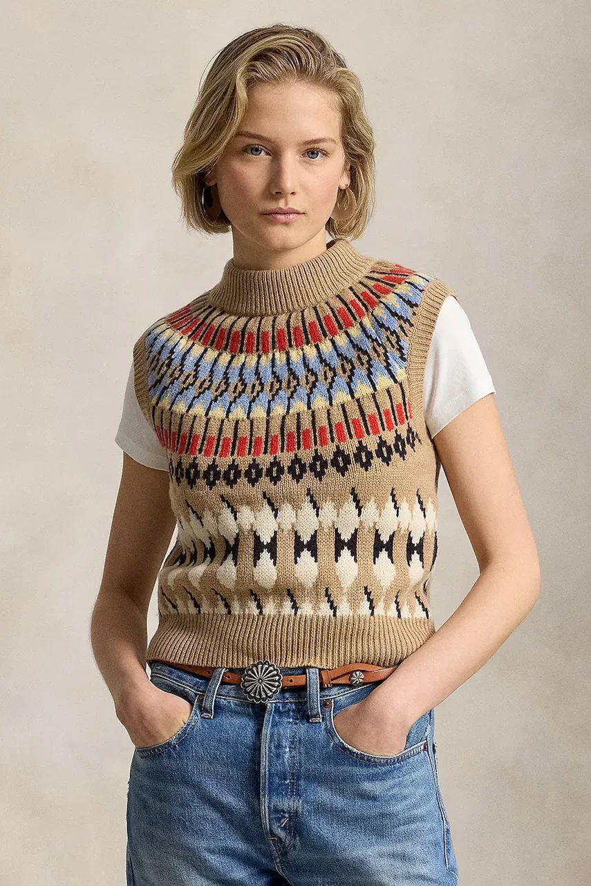 Polo Ralph Lauren vestă pentru femei din lână