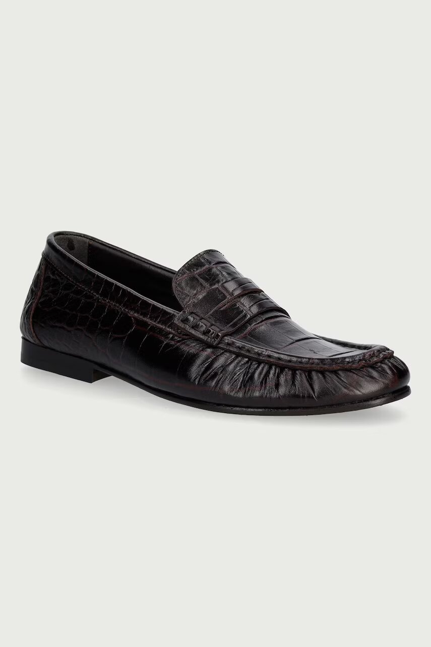 Posa mocasini pentru femei din piele Penny Loafer